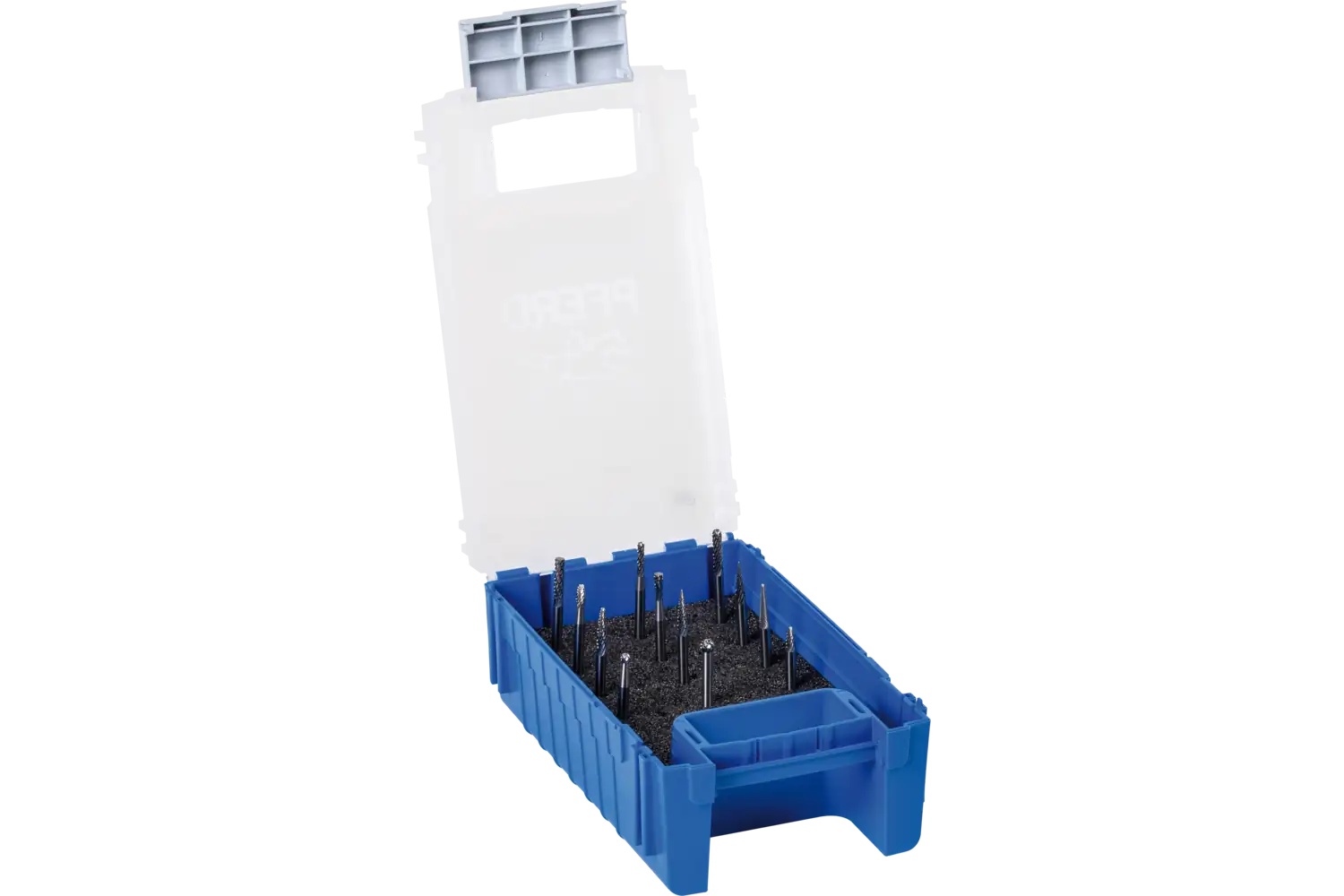 Picture of Pferd Carbide Bur Set 12 Piece Double Cut 1/8" Shank Plastic Case